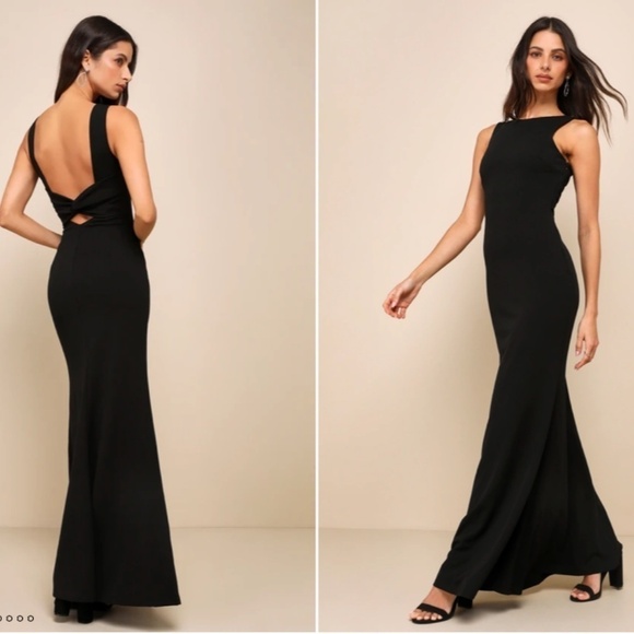 LULU's Prom Wedding Special Event Modern Chic Sexy Mermaid Maxi Dress - Picture 3 of 6